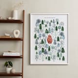 "Never Alone" - Personalized Art Print in Crisp White by Sarah Knight - In a Room