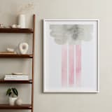 "Cloud and rain" - Art Print in Blushing Pink by Kanika Mathur - In a Room
