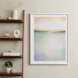 "Coral Bay" - Art Print in Coral Pink by AlisonJerry - In a Room