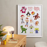 "Andy's Toys from Disney and Pixar's Toy Story" - Personalized Art Print in Candy by Rebecca Smith - In a Room