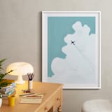 "The Next Adventure" - Art Print in Sunny Sky Blue by Anika Orrock - In a Room