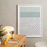 "Curve Appeal VI" - Art Print in Mint by Tanya Lee Design - In a Room