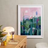 "Feel So Fine" - Art Print in Emerald Green by Sarina Diakos - In a Room