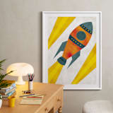 "Space to Explore I" - Art Print in Flare by Heather Schertzer - In a Room