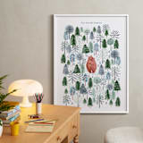 "Never Alone" - Personalized Art Print in Crisp White by Sarah Knight - In a Room