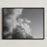 "Stormy Skies" - Art Print in Grey by Claire Duda - Framed