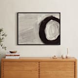 "Round and Round" - Art Print in Grey by Christiana Hudson - In a Room