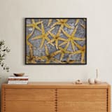"sea stars" - Art Print in ochre by Julie Hebert - In a Room