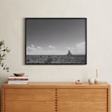 "a monument." - Art Print in Desert red in Grey by Mario Elias - In a Room