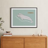 "Deep as the Sea" - Personalized Art Print in Aqua by Annada Hypes - In a Room
