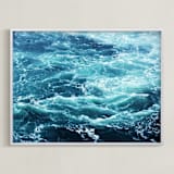 "Vortex" - Art Print in Ocean by ALICIA BOCK - Framed
