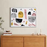 "Boats on a river" - Art Print in light and fun by Susanne Kasielke - In a Room