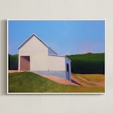 "Easton Hill" - Art Print in Periwinkle Sky by Carol C. Young - Framed Canvas