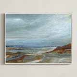 "Argyle Shore #2" - Art Print in Tide by Roberta Hoiness Art - Framed Canvas