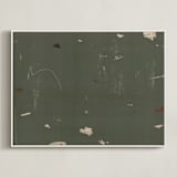 "Play" - Art Print in Green by Shiho Whitehead - Framed Canvas