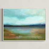 "Days of Blue" - Art Print in Blue Days by AlisonJerry - Framed Canvas