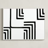 "Edges" - Art Print in Onyx by Bethania Lima - Framed Canvas