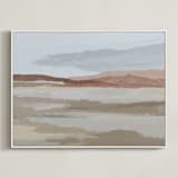 "Blushing Expanse" - Art Print in Expanse by Kati Ramer - Framed Canvas