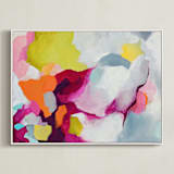 "Infusion" - Art Print in Fuchsia by Mya Bessette - Framed Canvas