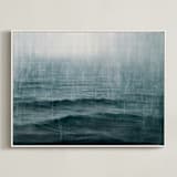 "Snows of Pend Oreille" - Art Print in Night by Brian Sostrom - Framed Canvas