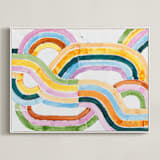 "Sun River" - Art Print in Sunshine by Lise Gulassa - Framed Canvas