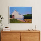 "Easton Hill" - Art Print in Periwinkle Sky by Carol C. Young - In a Room