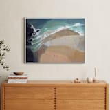 "What a Seagull Sees" - Art Print in Jade by Khara Ledonne - In a Room