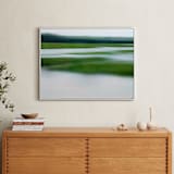 "Lush Glades l" - Art Print in Green Apple by Debra Pruskowski - In a Room