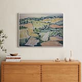 "Color Fields" - Art Print in Vineyard by Alysia Quisenberry - In a Room