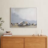 "Sundown in the Chisos" - Art Print in Ice Blue by Kati Ramer - In a Room