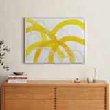 "Mountain Sunshine" - Art Print in Sunshine Yellow by Christina Flowers - In a Room