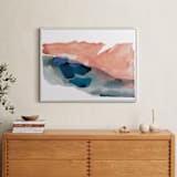"Morning River" - Art Print in Blush Pink by Lauren Adams - In a Room