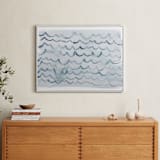 "waves" - Art Print in pool blue by Kelly Witmer - In a Room