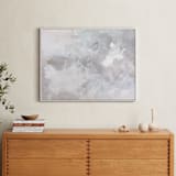 "Melody in White" - Art Print in white grey by Teodora Guererra - In a Room