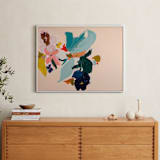 "Spring Botanical Series #3" - Art Print in Peach by Caryn Owen - In a Room