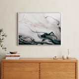 "Ethereal Flow" - Art Print in Ocean Sunset by Melanie Severin - In a Room