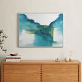 "Enchant II" - Art Print in Teal by Christine Llewellyn - In a Room