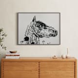"Horse" - Art Print in Ash by Holly Hudson - In a Room