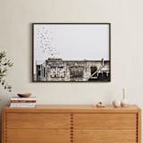 "Brooklyn" - Art Print in Winter White by Kaitlin Rebesco - In a Room