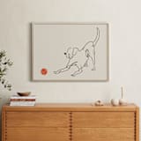 "Let's Play" - Art Print in Sand Beige by Adelyn T. - In a Room