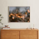"Holiday Bokah" - Art Print in Evergreen by Rosie Elena Thompson - In a Room