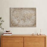 "Vintage sepia world map" - Art Print in Sepia by Rosana Laiz Blursbyai - In a Room