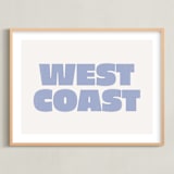 "Coast Vibes III" - Art Print in Coastal Blue by Itsy Belle Studio - Framed