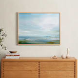 "Lagoon" - Art Print in Soft Sage by Roberta Hoiness Art - In a Room