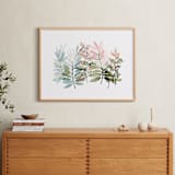 "Foliage Singing" - Art Print in Sage by Yao Cheng Design - In a Room