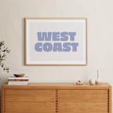 "Coast Vibes III" - Art Print in Coastal Blue by Itsy Belle Studio - In a Room