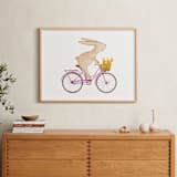 "Fast Riders IV" - Art Print in Violet by Francisca Reyes - In a Room