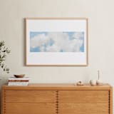 "Cumulus" - Art Print in White by Lynne Millar - In a Room