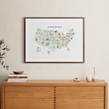 "State Birds of the USA" - Art Print in Natural by Cynthia Jacquette - In a Room