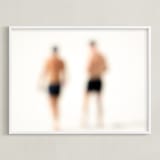 "Seaside #21" - Art Print in Summer tan by Tal Paz-Fridman - Framed